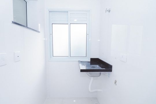 Cozinha e Área de Serviço de apartamento à venda com 2 quartos, 42m² em Vila Ester (zona Norte), São Paulo