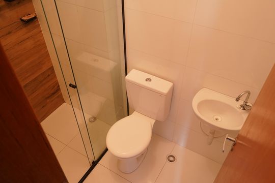 Banheiro de apartamento à venda com 1 quarto, 30m² em Vila Beatriz, São Paulo