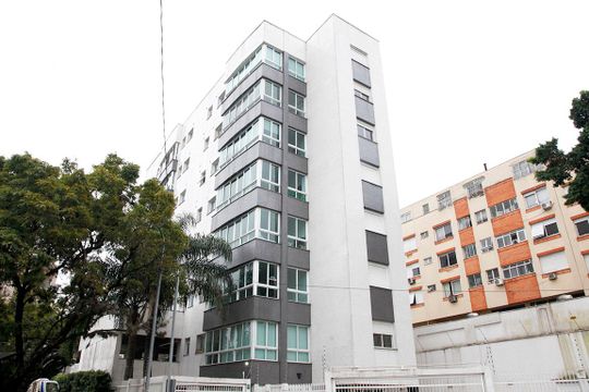 Fachada de apartamento para alugar com 1 quarto, 50m² em Petrópolis, Porto Alegre