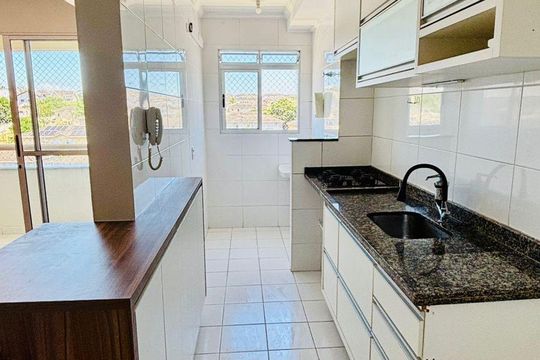 Cozinha de apartamento para alugar com 2 quartos, 54m² em Loteamento Villa Branca, Jacareí