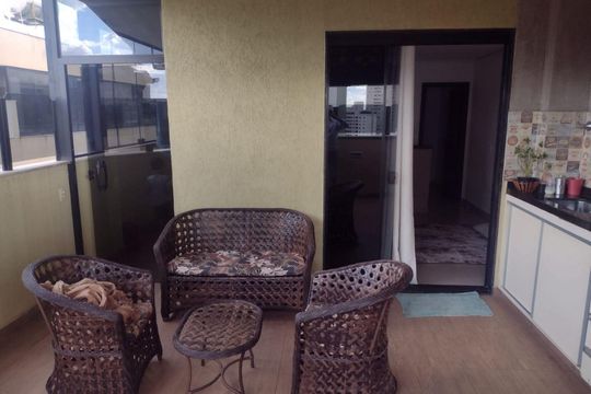 Área externa de apartamento à venda com 3 quartos, 154m² em Castelo, Belo Horizonte