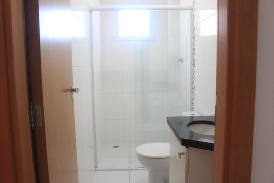 Banheiro Social de apartamento à venda com 3 quartos, 91m² em Santa Maria, São Caetano do Sul