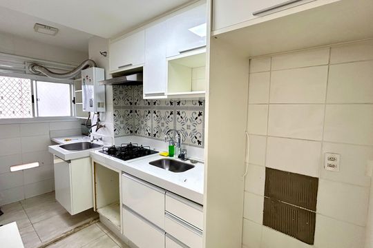 Cozinha de apartamento para alugar com 3 quartos, 57m² em Jardim Las Vegas, Guarulhos