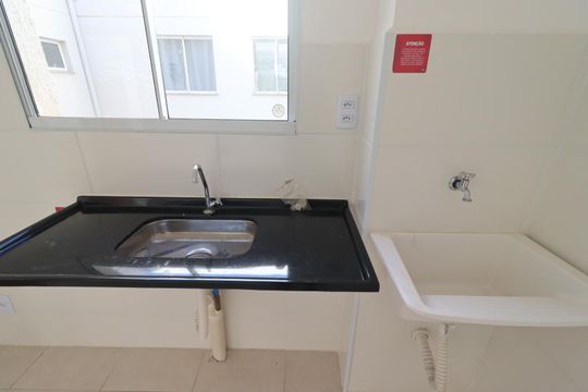 Cozinha de apartamento para alugar com 2 quartos, 47m² em Parque Residencial Candido Portinari, Ribeirão Preto