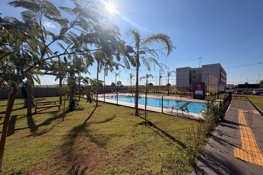 Área comum - Piscina de apartamento para alugar com 2 quartos, 47m² em Parque Residencial Candido Portinari, Ribeirão Preto