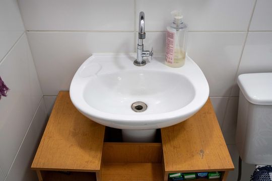 Banheiro de apartamento à venda com 2 quartos, 43m² em Centro, Diadema