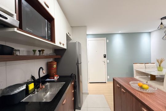 Cozinha de apartamento para alugar com 2 quartos, 44m² em Jardim Pirituba, São Paulo