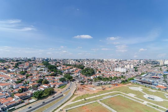 Vista da Área comum - Churrasqueira de apartamento à venda com 1 quarto, 37m² em Vila Paulista, São Paulo