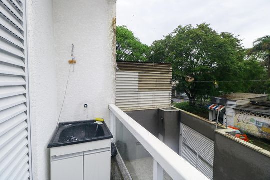 Varanda do Quarto 1 de apartamento à venda com 2 quartos, 52m² em Vila Luzita, Santo André