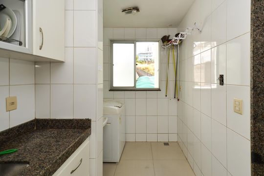 Cozinha de apartamento à venda com 3 quartos, 76m² em Maria Virgínia, Belo Horizonte