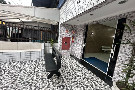 Área comum de apartamento para alugar com 1 quarto, 50m² em Centro, São Vicente