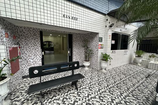 Área comum de apartamento para alugar com 1 quarto, 50m² em Centro, São Vicente