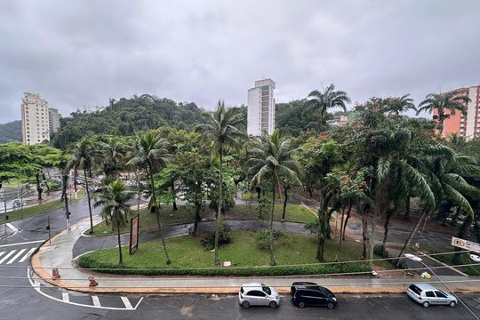 Vista da Sala de apartamento para alugar com 1 quarto, 50m² em Centro, São Vicente
