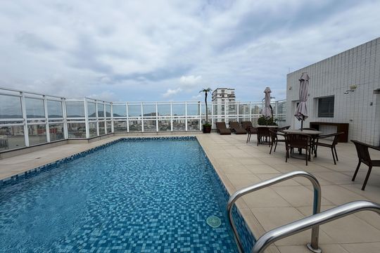 Área comum de apartamento para alugar com 1 quarto, 60m² em Aparecida, Santos