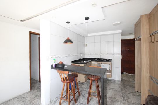 Sala/Cozinha de apartamento para alugar com 2 quartos, 43m² em Conjunto Habitacional Santa Etelvina Ii, São Paulo