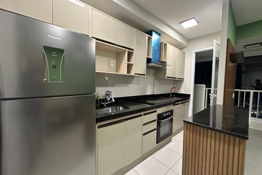 Cozinha de apartamento para alugar com 2 quartos, 69m² em Vila Nilva, Barueri