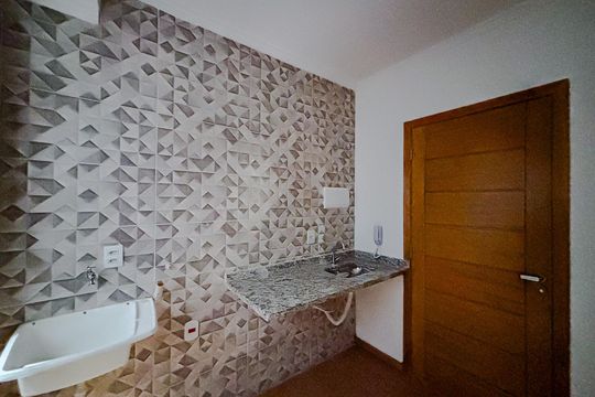 Cozinha e Área de Serviço de apartamento para alugar com 1 quarto, 36m² em Vila Carrão, São Paulo