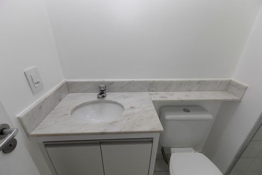 BANHEIRO QUARTO Nº 3 - SUITE de apartamento para alugar com 3 quartos, 82m² em Jardim Santa Genebra, Campinas