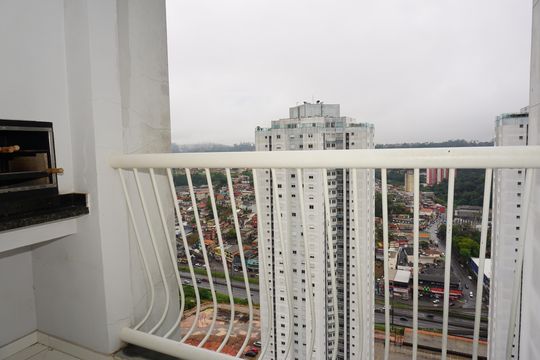 Varanda da Sala de apartamento para alugar com 2 quartos, 82m² em Jardim Branca Flor, Embu das Artes