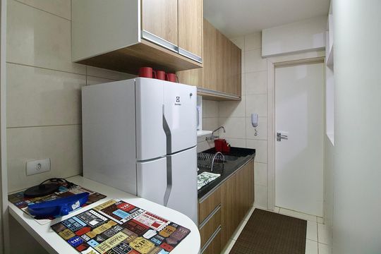 Cozinha de apartamento para alugar com 1 quarto, 56m² em Centro, Curitiba