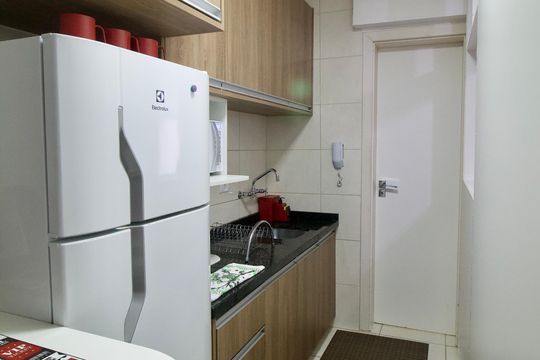 Cozinha de apartamento para alugar com 1 quarto, 56m² em Centro, Curitiba