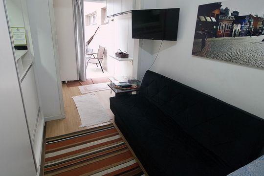 Sala de apartamento para alugar com 1 quarto, 56m² em Centro, Curitiba