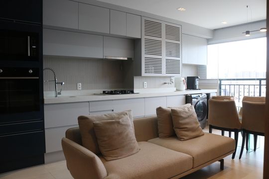 Sala de apartamento para alugar com 2 quartos, 54m² em Barra Funda, São Paulo