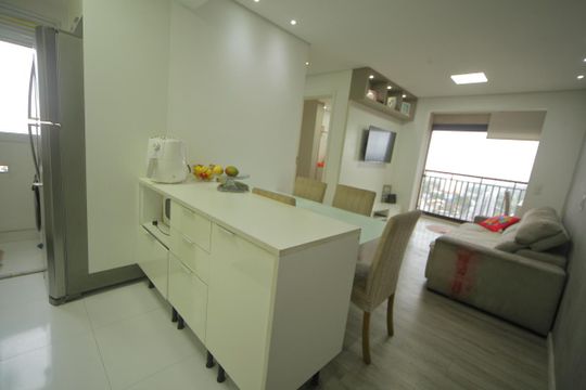 Cozinha  de apartamento à venda com 2 quartos, 54m² em Jardim Olavo Bilac, São Bernardo do Campo