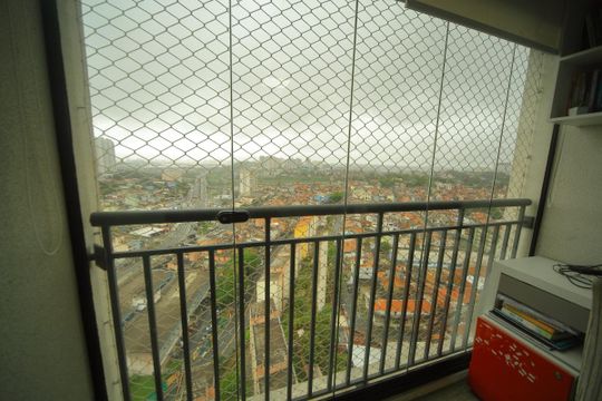 Varanda da Sala  de apartamento à venda com 2 quartos, 54m² em Jardim Olavo Bilac, São Bernardo do Campo