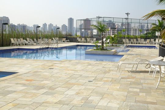 Área comum - Piscina de apartamento à venda com 2 quartos, 54m² em Jardim Olavo Bilac, São Bernardo do Campo