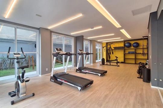 Área comum - Academia de apartamento para alugar com 1 quarto, 24m² em Barra Funda, São Paulo