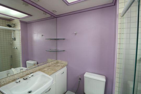 Banheiro da Suíte de apartamento para alugar com 3 quartos, 74m² em Vila Prudente, São Paulo
