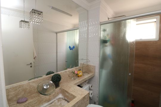 Banheiro de apartamento à venda com 3 quartos, 96m² em Vila Prudente, São Paulo