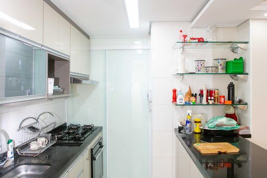 Cozinha de apartamento para alugar com 3 quartos, 70m² em Jardim Melo, Diadema