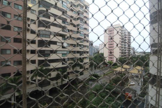 Sala - Vista de apartamento para alugar com 3 quartos, 98m² em Barra Olímpica, Rio de Janeiro