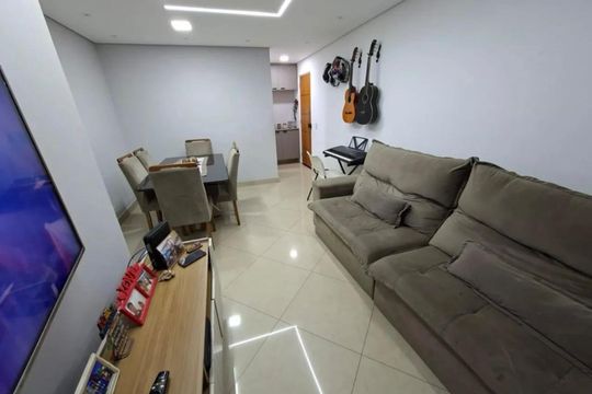 Foto 02 de apartamento para alugar com 3 quartos, 65m² em Vila Homero Thon, Santo André