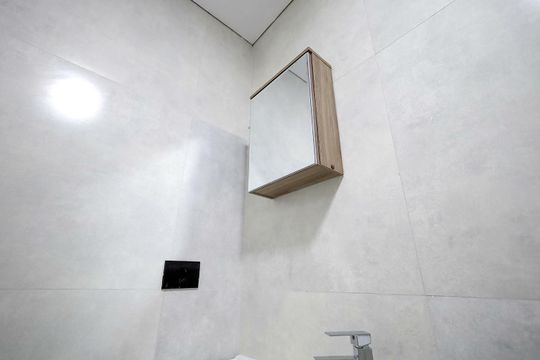 Banheiro de apartamento para alugar com 1 quarto, 26m² em Parque das Nações, Santo André