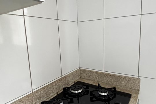 Cozinha de apartamento para alugar com 2 quartos, 67m² em Vila Valparaíso, Santo André