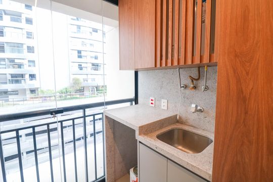 Área de Serviço de apartamento à venda com 2 quartos, 72m² em Campo Belo, São Paulo