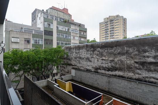 Vista da Varanda da Sala de apartamento para alugar com 1 quarto, 28m² em Bela Vista, São Paulo