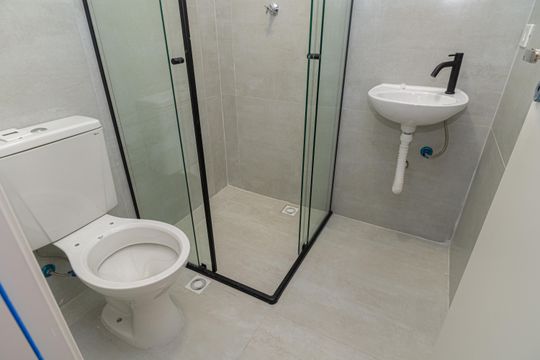 Banheiro da Suíte de apartamento para alugar com 1 quarto, 28m² em Bela Vista, São Paulo