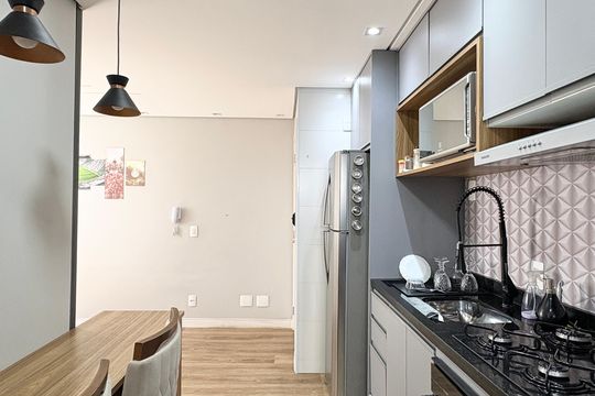 Cozinha e Área de Serviço de apartamento à venda com 2 quartos, 36m² em Vila Pirituba, São Paulo