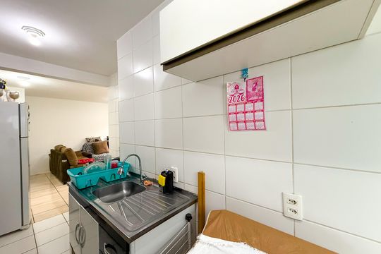 Cozinha e Área de Serviço de apartamento à venda com 1 quarto, 43m² em Parque Nações Unidas, São Paulo