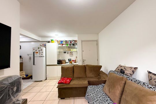 Sala de apartamento à venda com 1 quarto, 43m² em Parque Nações Unidas, São Paulo