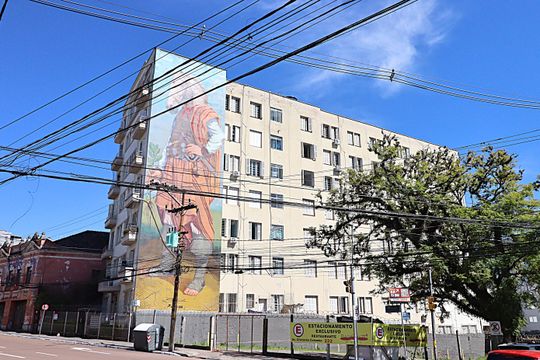 Fachada de apartamento à venda com 3 quartos, 73m² em Floresta, Porto Alegre