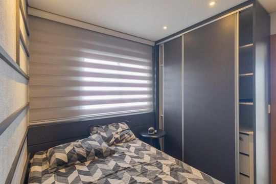 Quarto Suite de apartamento para alugar com 1 quarto, 29m² em Rebouças, Curitiba