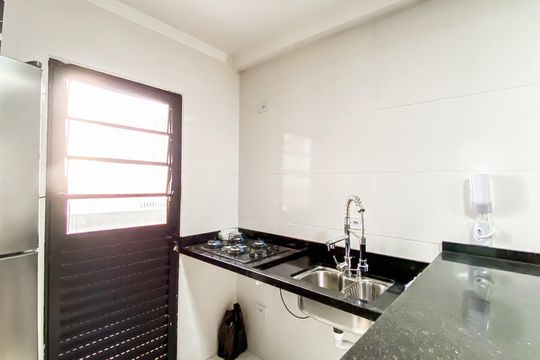 Cozinha de apartamento à venda com 2 quartos, 38m² em Vila Ré, São Paulo