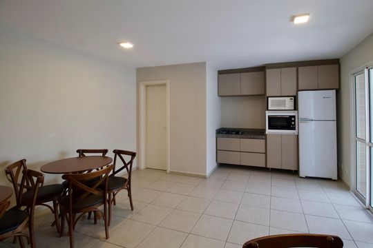 Área comum - Salão de festas de apartamento para alugar com 1 quarto, 33m² em Centro, Curitiba