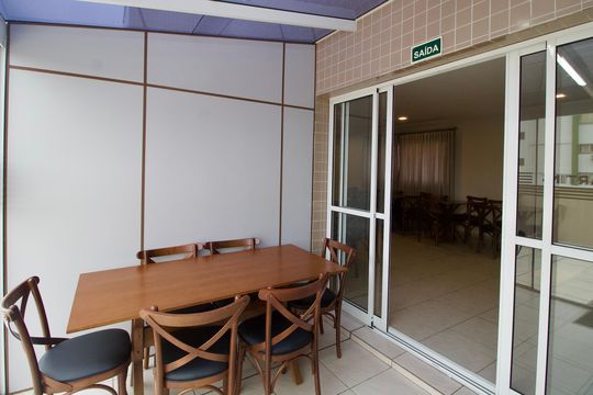 Área comum - Churrasqueira de apartamento para alugar com 1 quarto, 33m² em Centro, Curitiba