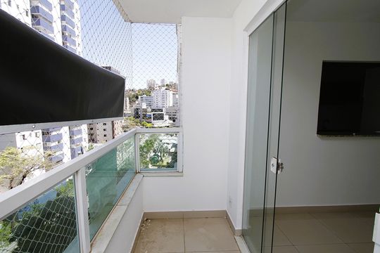 Varanda da Sala de apartamento para alugar com 3 quartos, 88m² em Buritis, Belo Horizonte